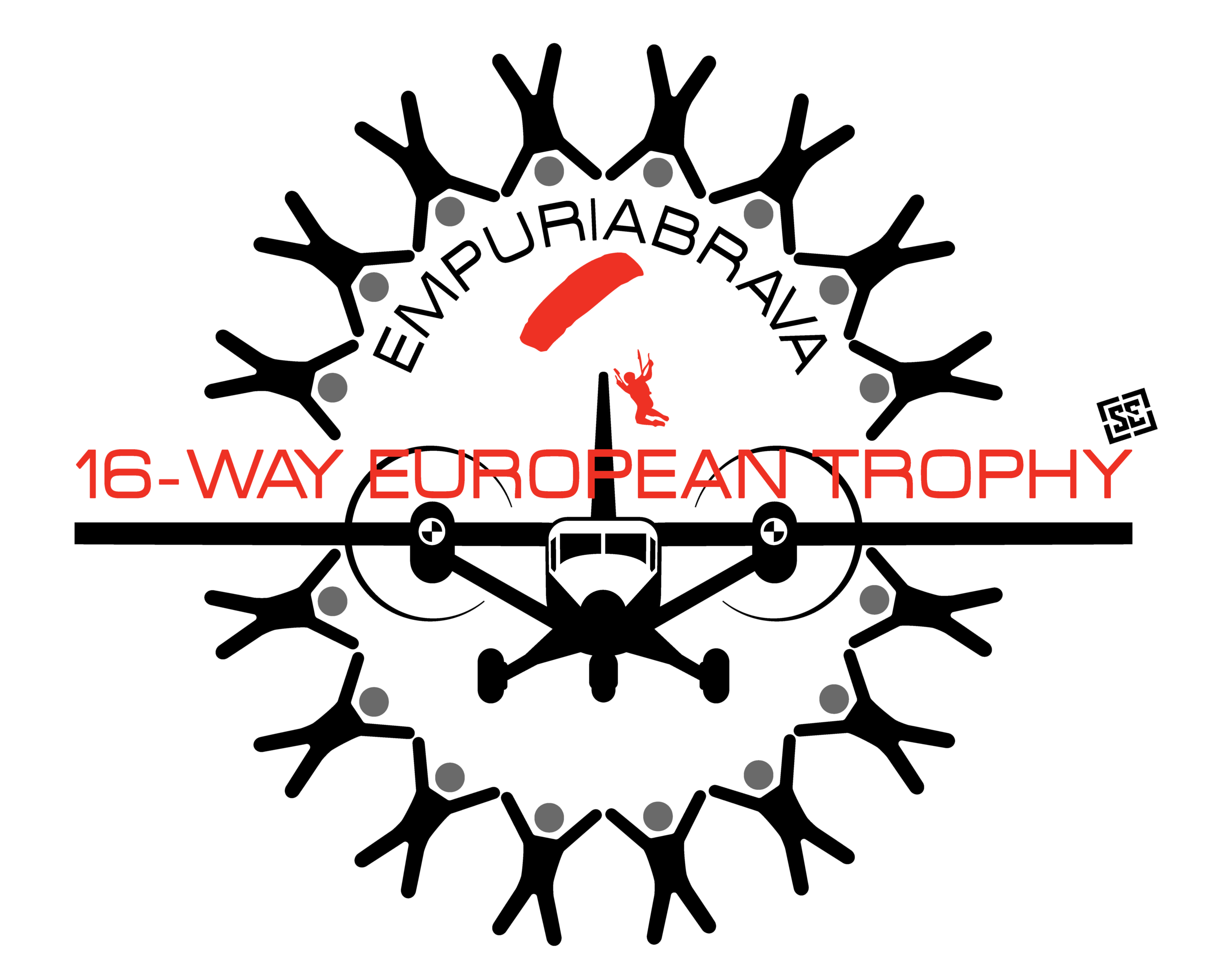 SKYDIVE 16-WAY EUROPEAN TROPHY transparent